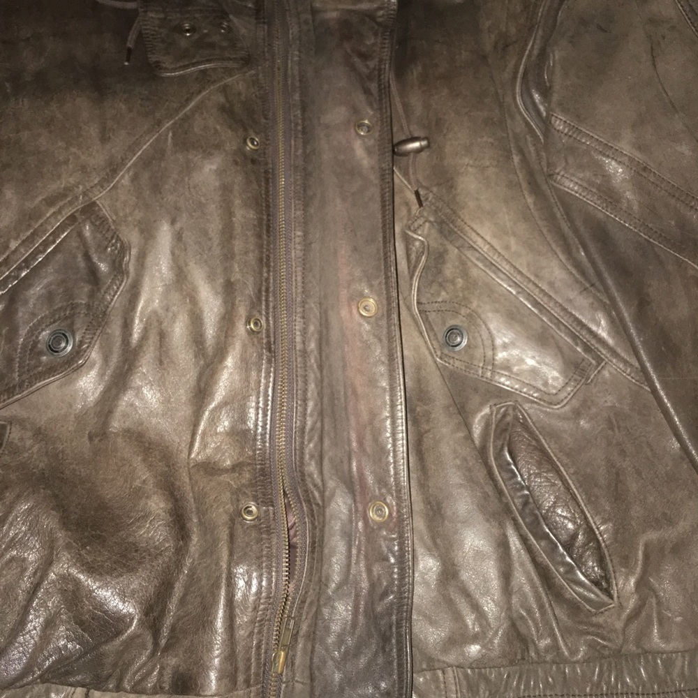 📕END OF STORY SALE! MAKE AN OFFER!👀⬇️Adventure Bound Originals Leather Coat SZ L - Picture 9 of 12